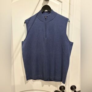 Peter Millar Navy Striped Knit Top